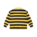 404ASTERISKS Collared Color Block Stripe Polo Shirt Streetwear